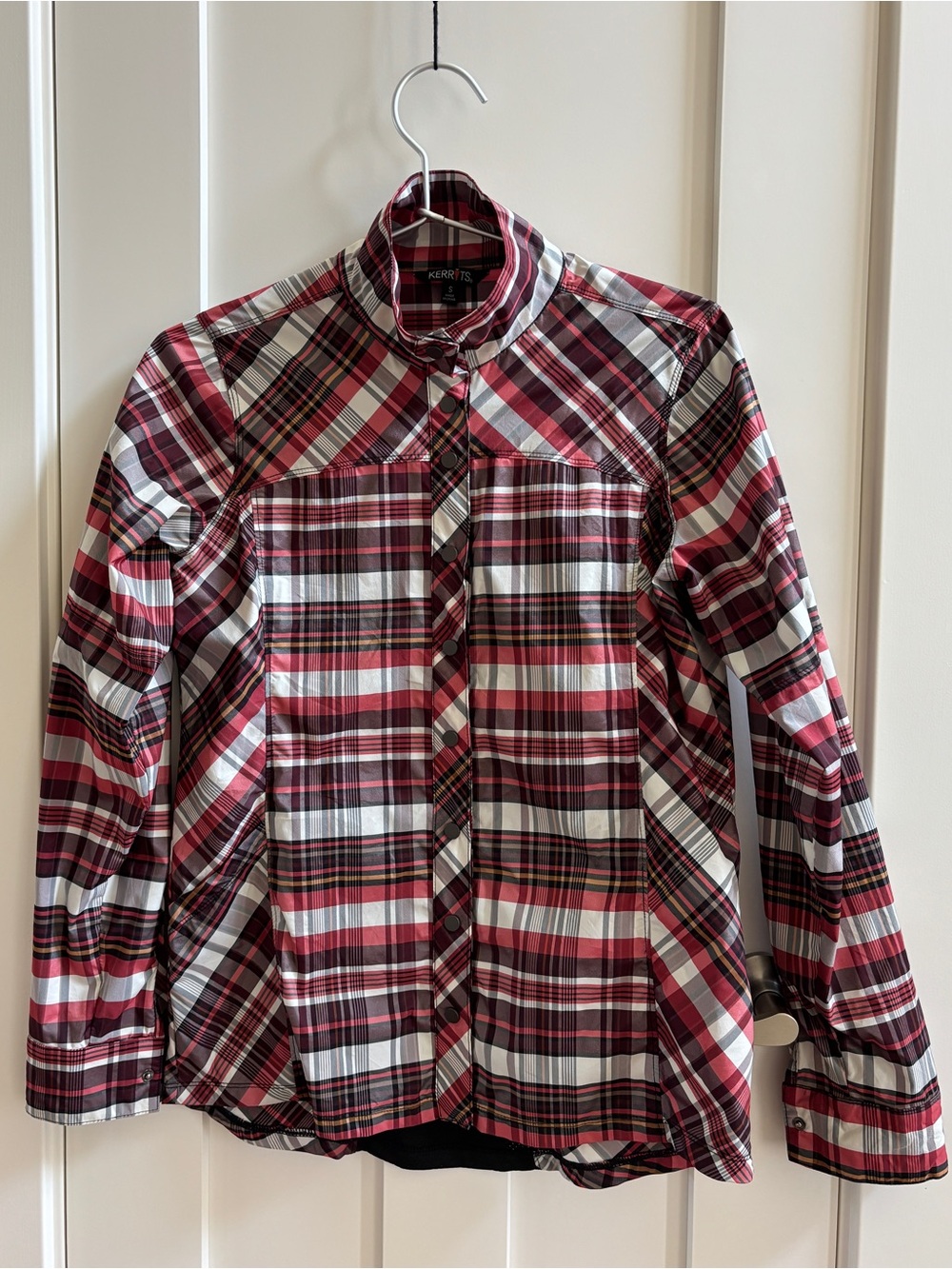 Kerrits Triple Chill LS Sun Shirt / Not Just A Barn Shirt - Sangria Plaid